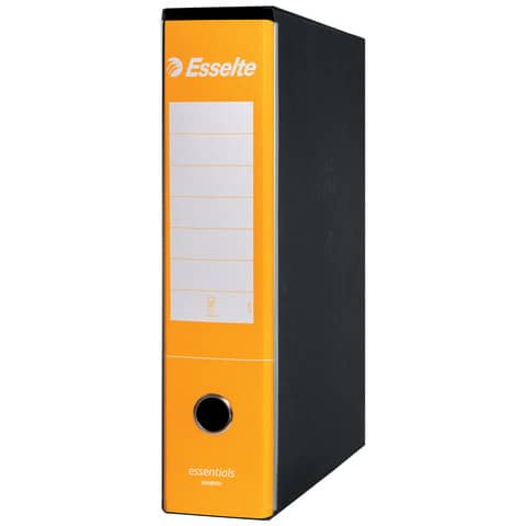 Registratore protocollo Esselte Essentials G75 23x33 cm dorso 8 cm giallo - 390775090